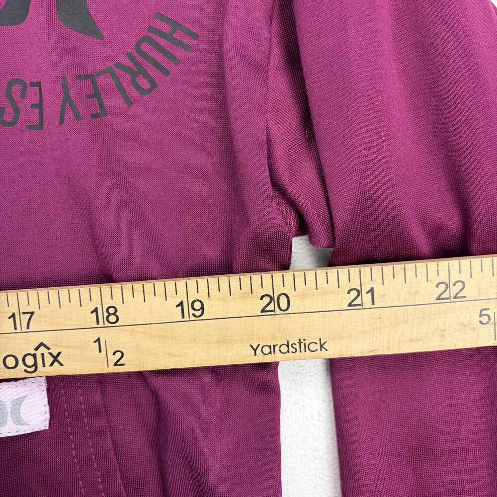 Hurley Women's Lightweight Cropped Hoodie Pullover M Plum - Picture 9 of 10